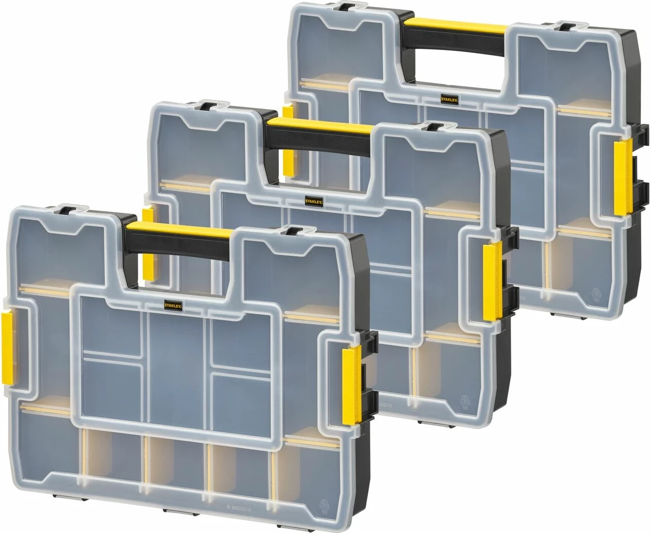 Organizator për vegla Stanley SortMaster Junior 1-97-487, 3 copë, 19 x 29 x 37.5 cm