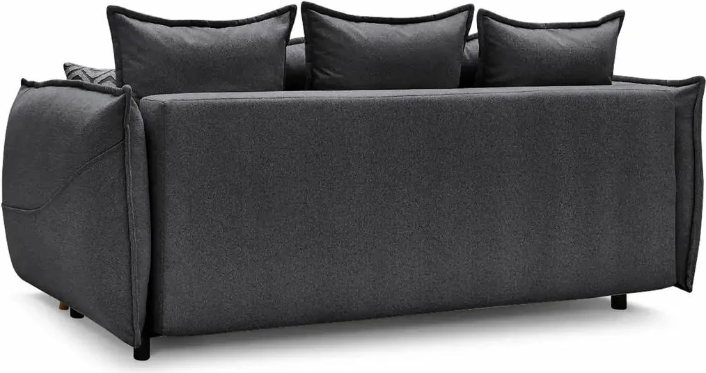 Divan-krevat treshe, Atelier del Sofa, Puffy, antracit