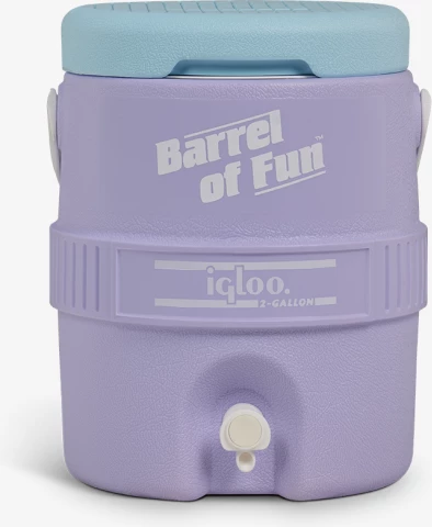 Dispenser termik për pije IGLOO Retro Barrel of Fun 7.57L, vjollcë pastel
