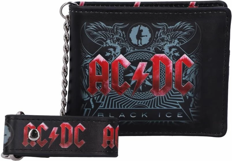 Portofol Nemesis Now AC/DC Black Ice, PU, me zinxhir, e zezë