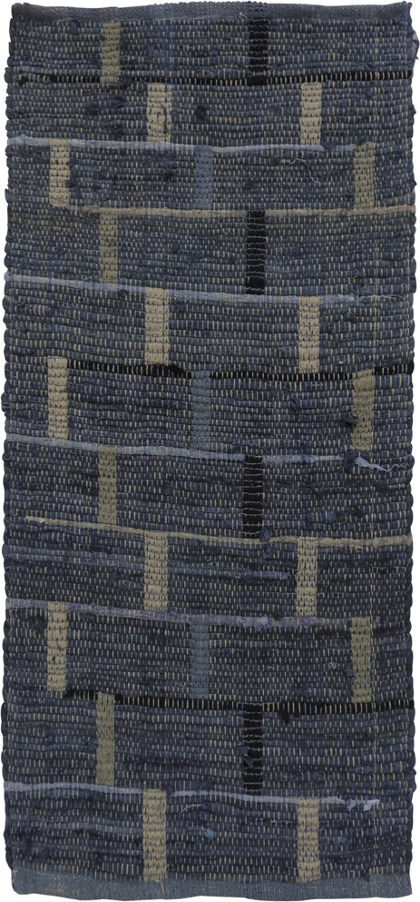Qilim korridori Box, pambuk, blu-bezhë, 70x150cm