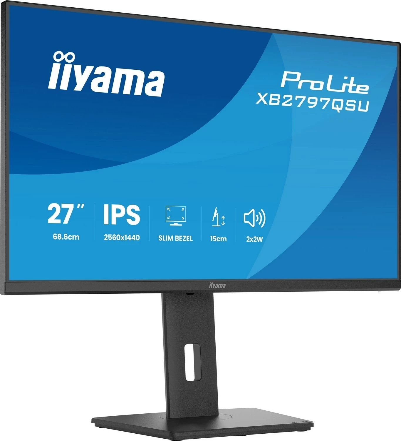Monitor iiyama ProLite XB2797QSU-B1, 27 inch, IPS, 2560x1440, LED, i zi