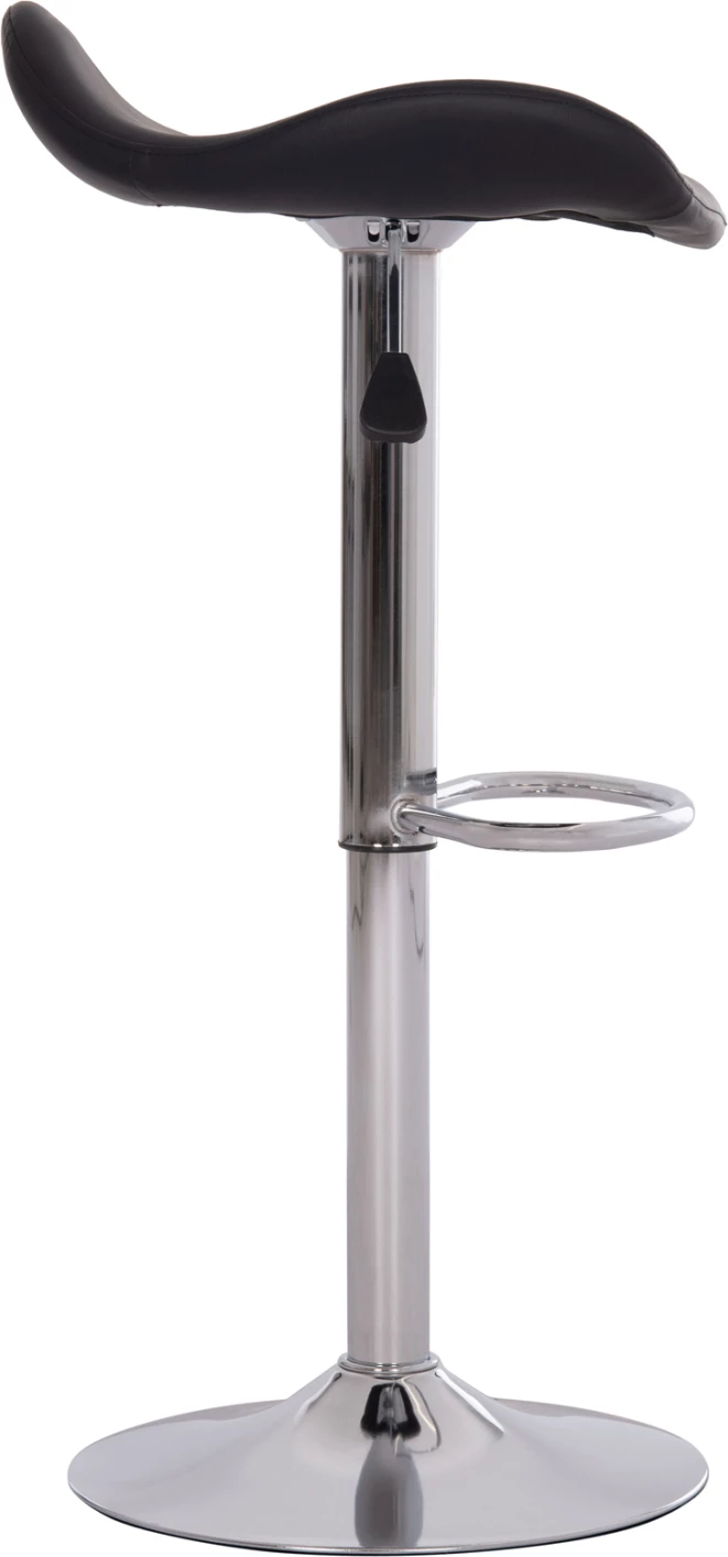 Karrige për bar rrotulluese GANNA FH201.21, lëkurë PU e zezë, me amortizator, set prej 2 copash, 44x42x87cm