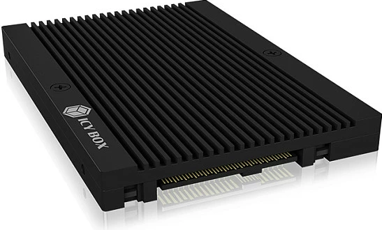 Konvertues SSD ICY BOX M.2 NVMe në 2.5" U.2, 64 Gbit/s, 2 TB, i zi