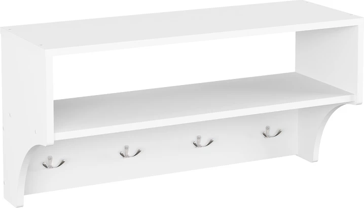 Varëse palltosh me raft Crosta, e bardhë, 80x28x40cm