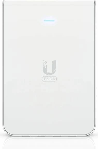 Pikë aksesi wireless Ubiquiti UniFi6 U6-IW Wi‑Fi 6 4x4 MIMO PoE, In-Wall, e bardhë
