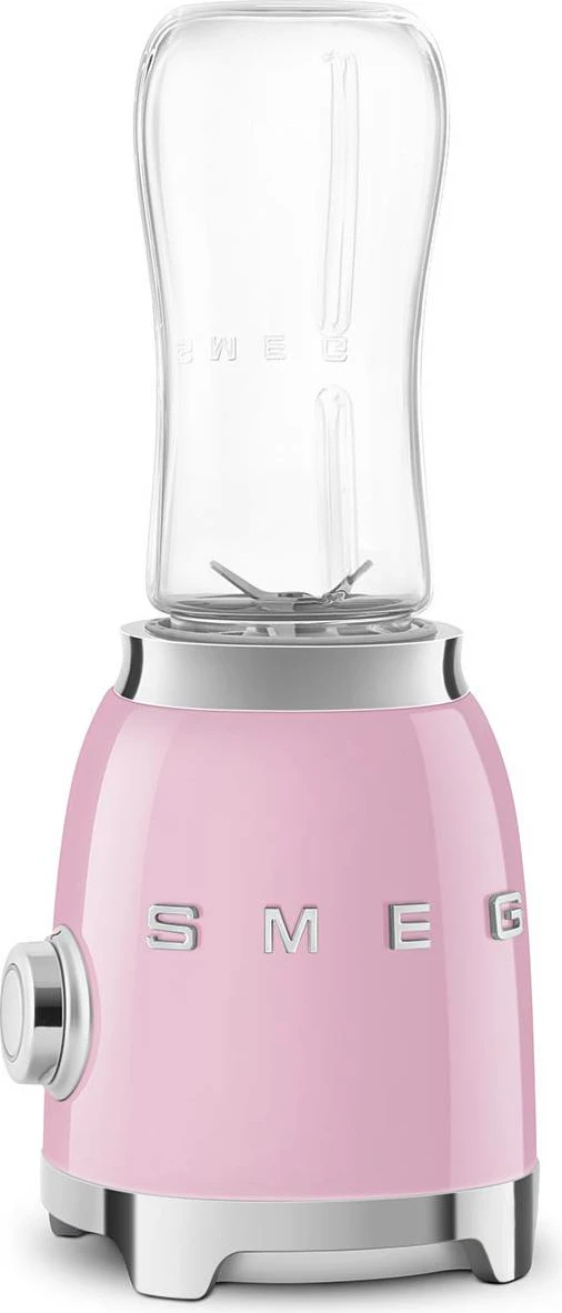 Blender personal Smeg PBF01PKEU 300 W, 2x600 ml shishe, rozë (set 2 copë)