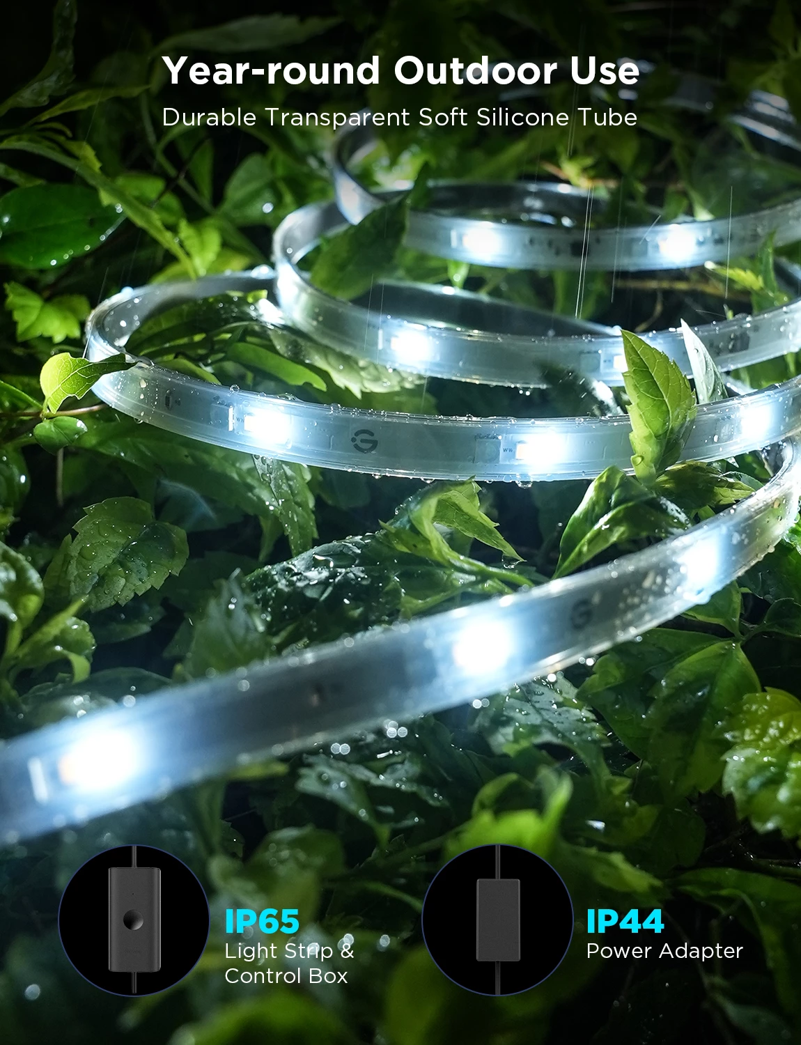 Shirit LED i jashtëm Govee Outdoor Strip Light Pro H70A1 10m RGBICWW IP65