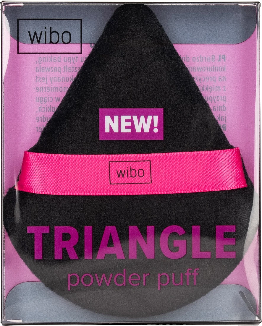 Puff për pudër Wibo Triangle për femra, 1 copë