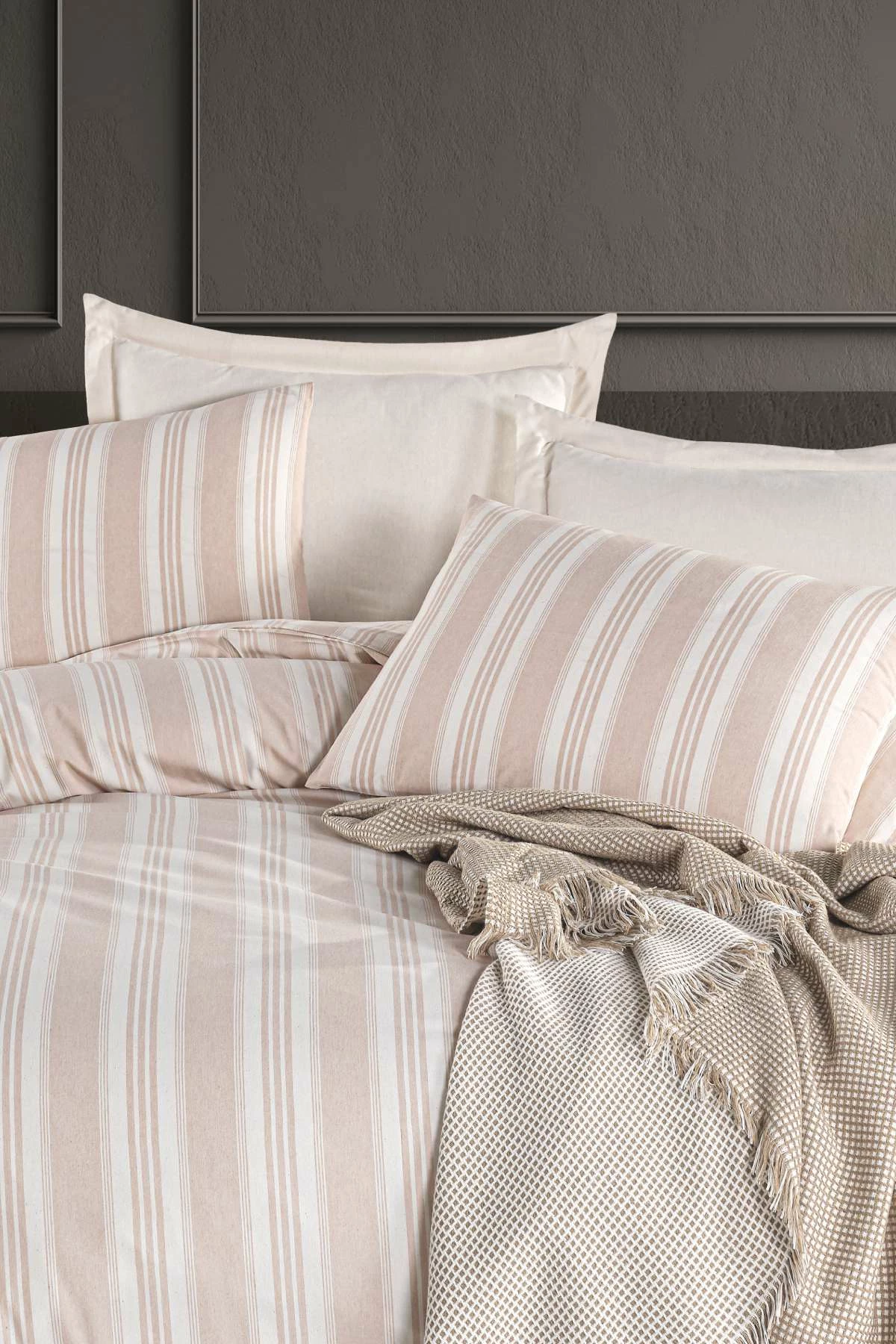 Set mbulesash për dyshek dopio, L'essentiel, Soft Line, bezhë