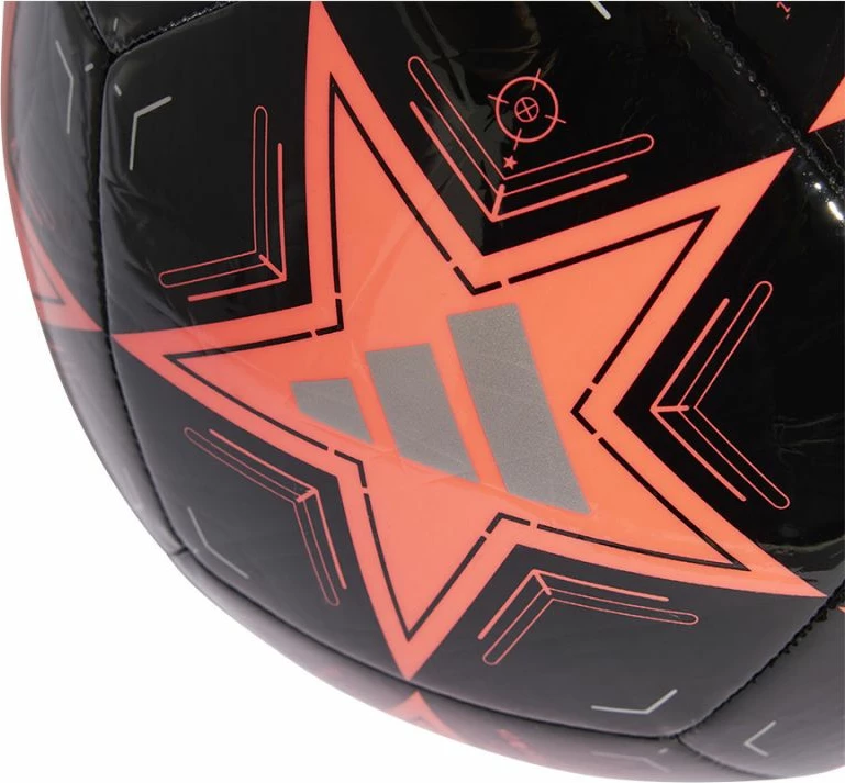 Top futbolli adidas, i zi dhe portokalli [Madhësia: 5]