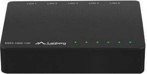 Switch rrjeti Lanberg DSP2-1005-12V, 5 porta Gigabit, desktop, i zi