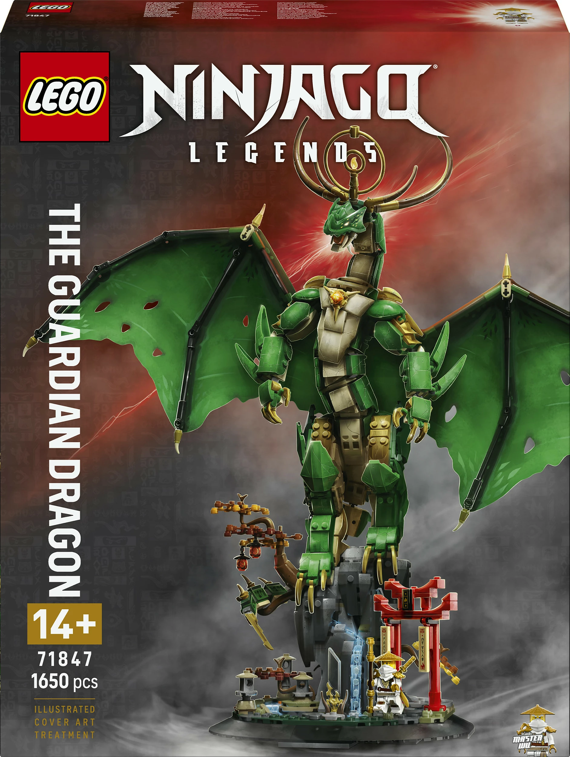 Set ndërtimi LEGO NINJAGO The Guardian Dragon 71847, 1650 copë, 14+, shumëngjyrësh