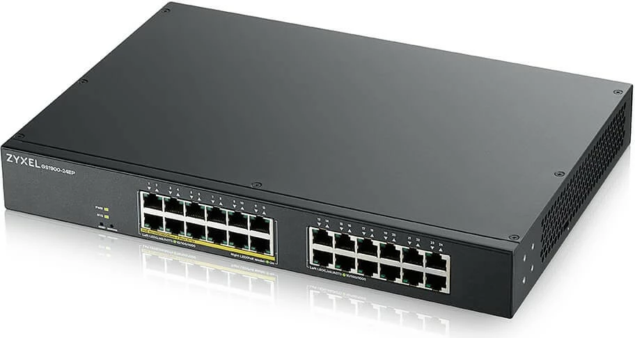 Switch Zyxel GS1900-24EP, Managed, L2, Gigabit Ethernet, PoE, Rack mounting