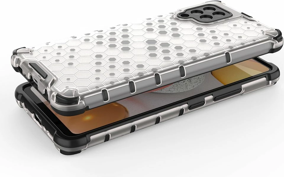 Mbështjellës Hurtel Honeycomb për Samsung Galaxy A42 5G, i kuq