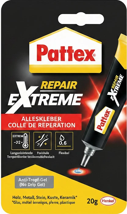 Ngjitës Pattex Repair Extreme, tub 20g, xhel pa rrjedhje
