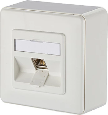 Prizë rrjeti METZ CONNECT BTR NETCOM 1309110002-E, RJ-45, Cat6, 1 port, e bardhë