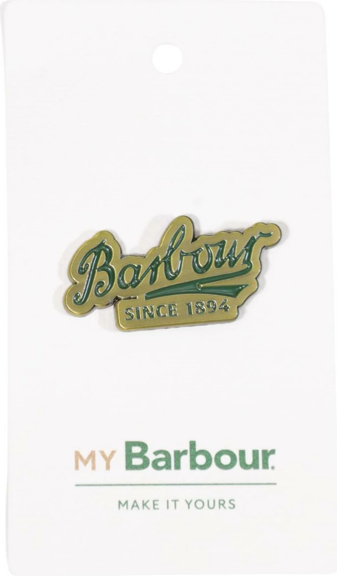 Pin me logo për meshkuj Barbour 262MUMB0013, bezhë e errët