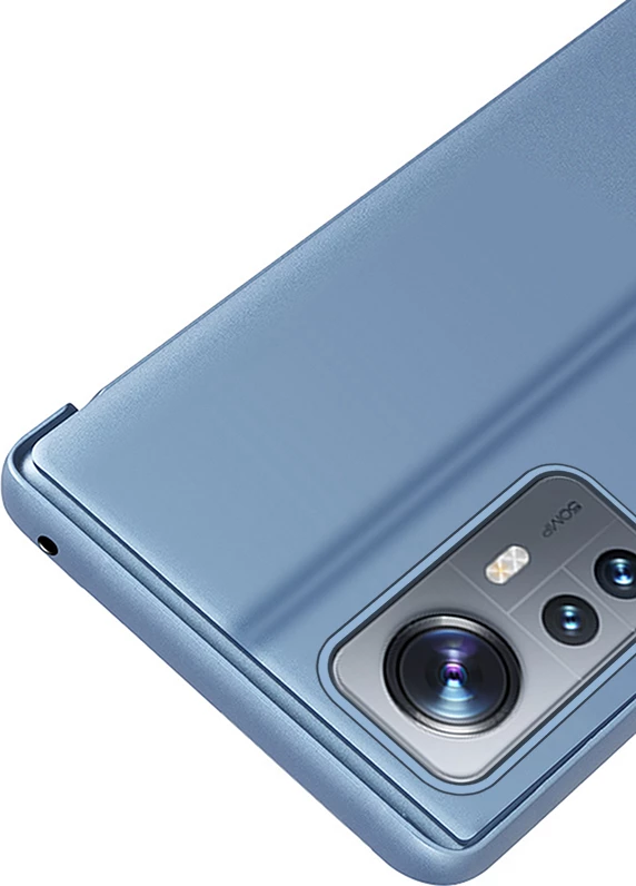 Mbështjellës Hurtel Clear View Case për Xiaomi 12 Lite, me kapak, e zezë