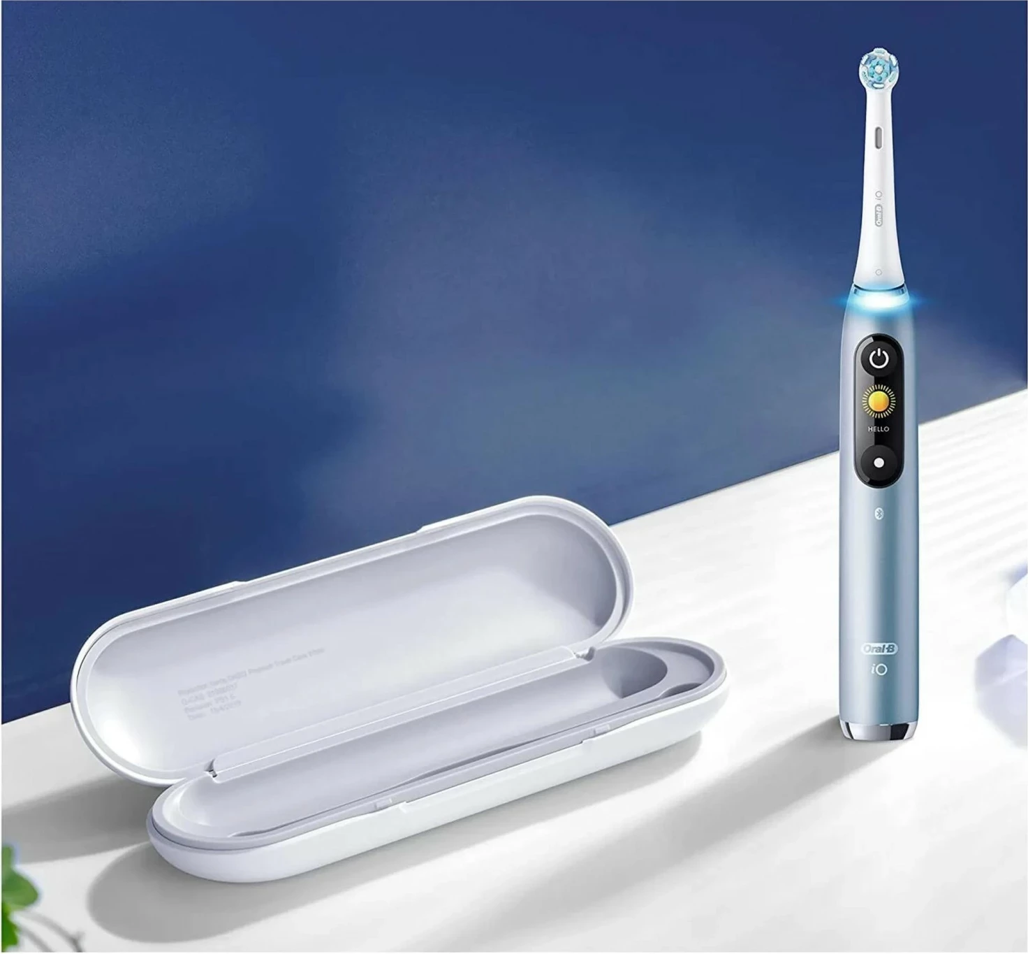 Furçë dhëmbësh elektrike Oral-B iO 9, Bluetooth, ekran interaktiv, karikim magnetik, blu
