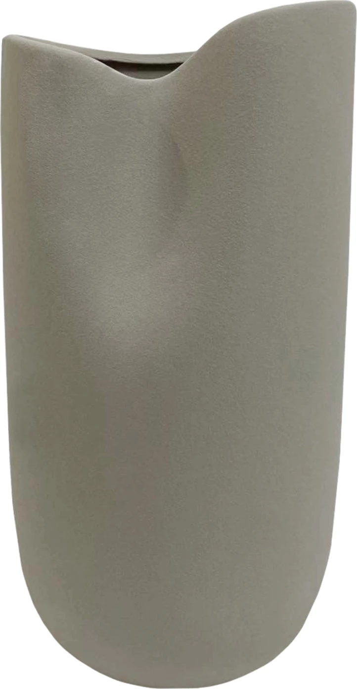 Dekor tavoline prej qeramike, ngjyrë gri mat, FH4607.03, 15.2x15x30 cm