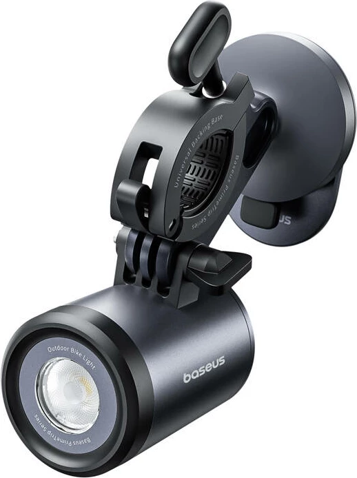 Mbajtës telefoni për biçikletë Baseus PrimeTrip 2-in-1 me dritë LED, i zi