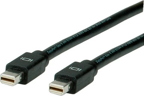 Kabllo Mini DisplayPort ROLINE DP 1.1, Mini DP - Mini DP, 2 m, 2560x1600@60Hz, e zezë