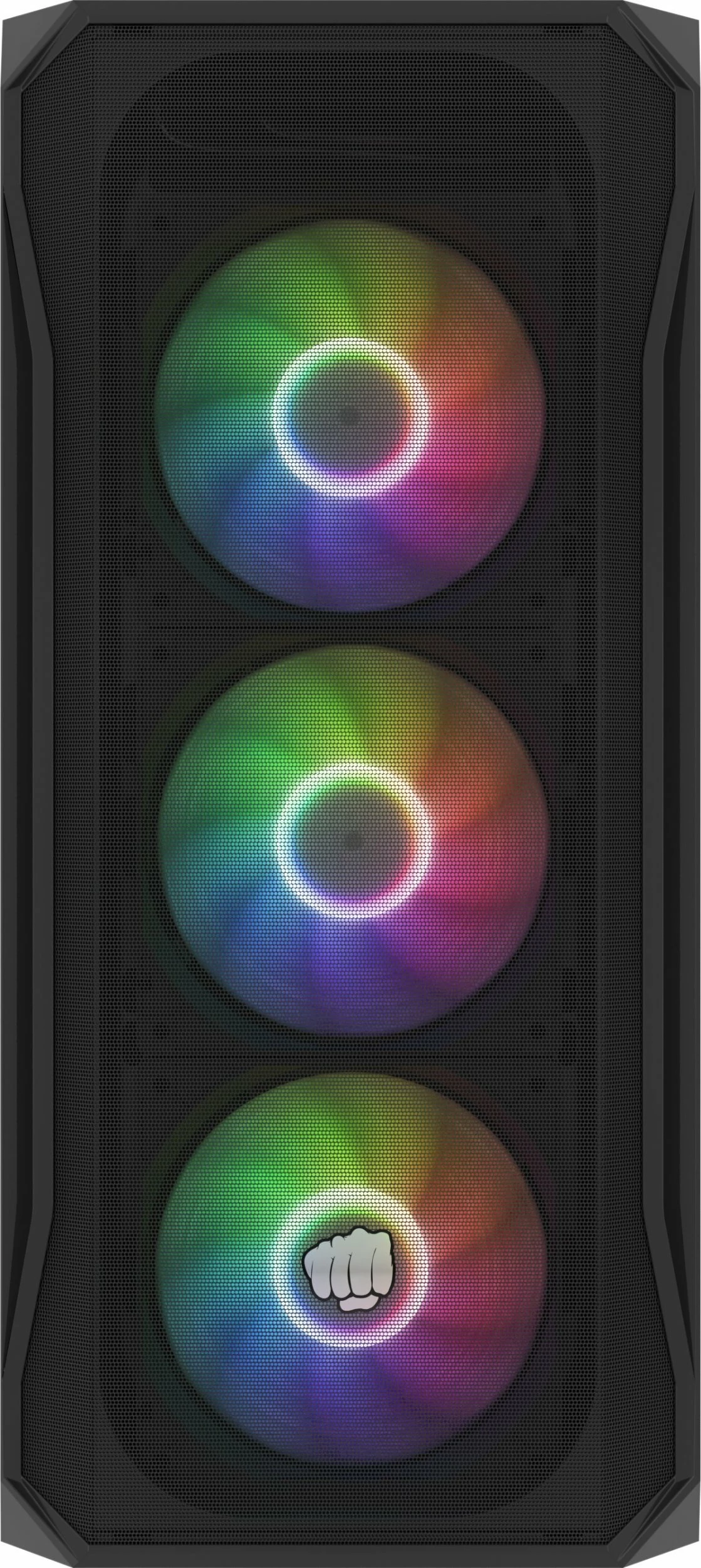 Kasë Fury Shobo SH4F RGB (NFO-2154) Midi Tower, ATX/µATX/Mini-ITX, 4x120mm RGB fan, tempered glass, e zezë