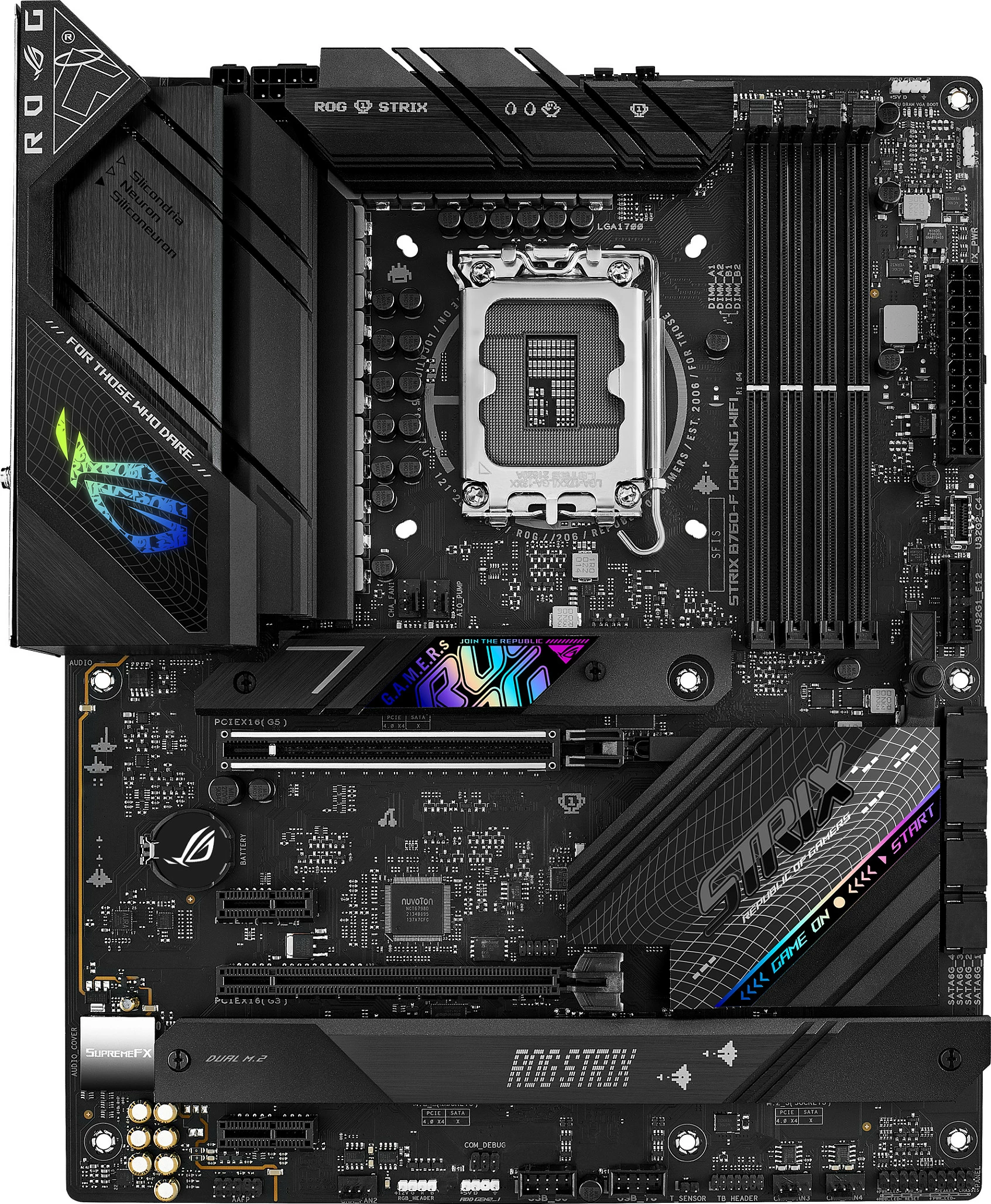Pllakë amë ASUS ROG STRIX B760-F GAMING WIFI, Intel, LGA 1700, DDR5, e zezë