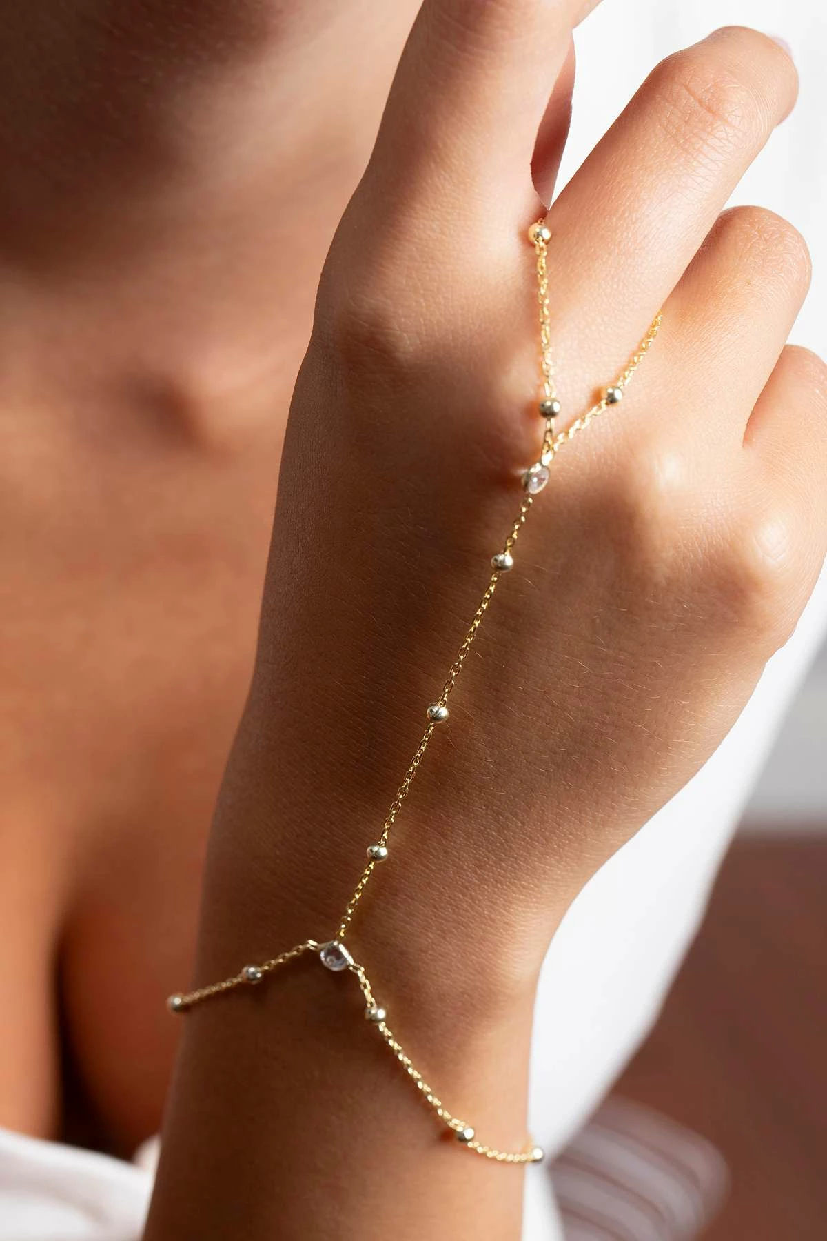 Zinxhir argjendi ngjyrë ari Jumeon, TFNY65250A