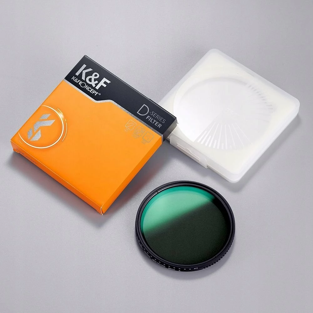 Filtër ND i rregullueshëm K&F Concept KF01.1838, 82mm, ND3-ND1000, gri, me kuti