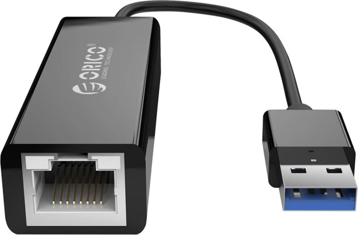Kartë rrjeti e jashtme Orico UTJ-U3 1Gbps USB-A 3.0 në RJ45, e zezë