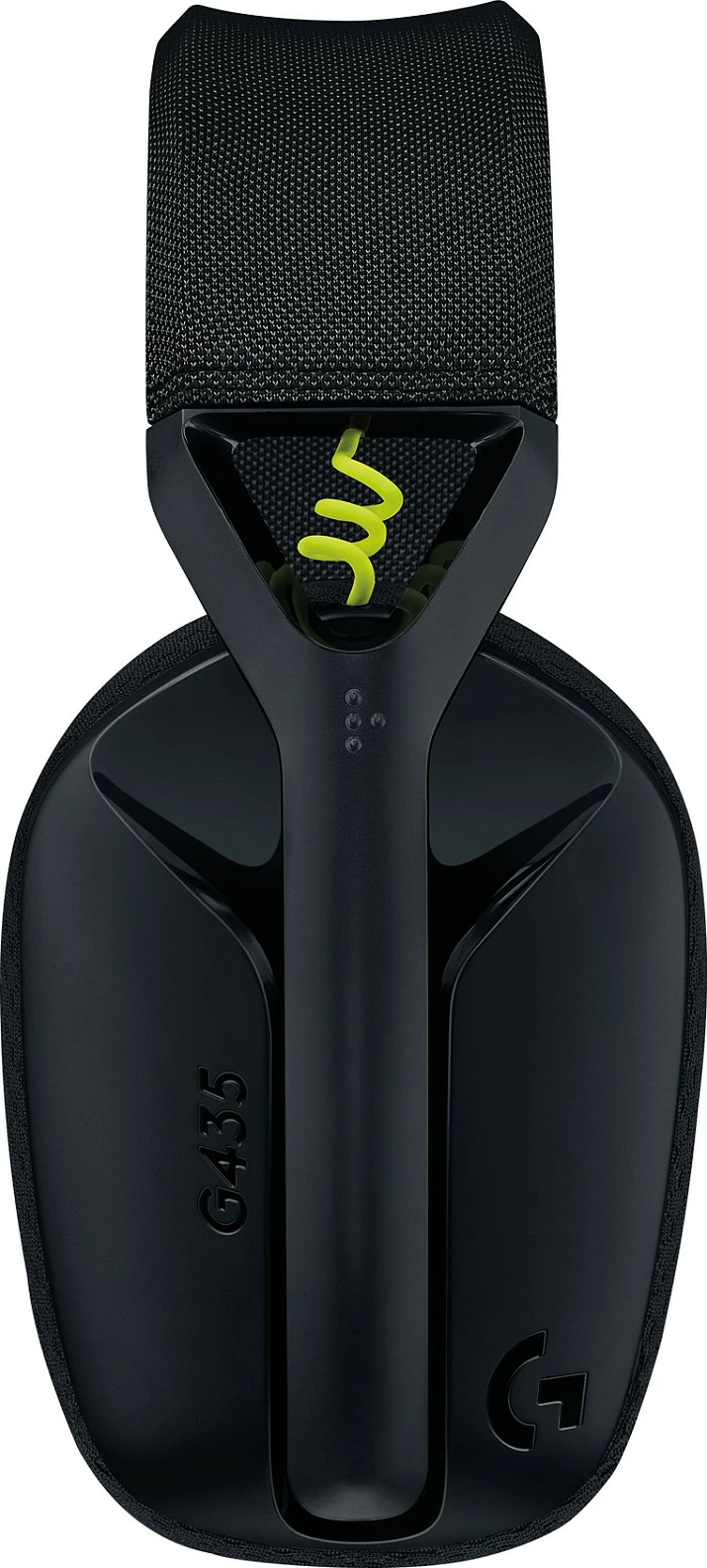 Kufje gaming Logitech G435 LIGHTSPEED, pa tela, e zezë dhe e verdhë neon