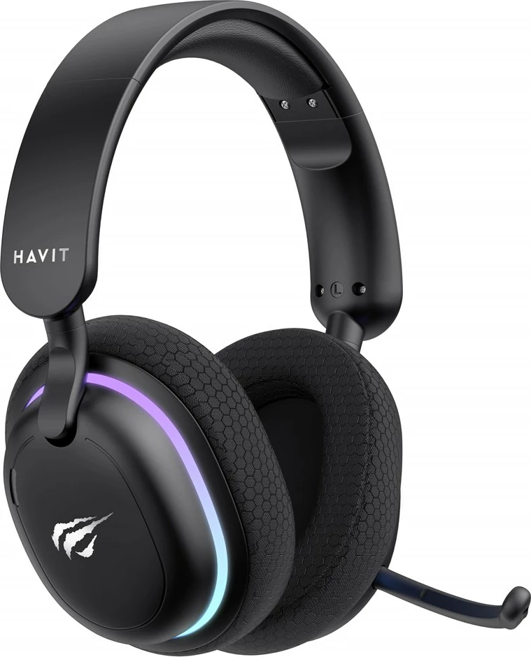 Kufje gaming HAVIT Fuxi-H7, me mikrofon, Wireless & Wired, e zezë