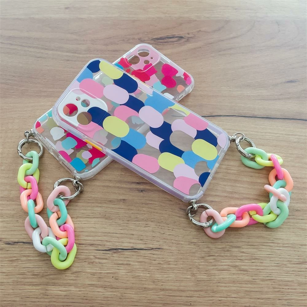 Mbështjellës Hurtel Color Chain Case për Xiaomi Redmi 10, me zinxhir, shumëngjyrësh