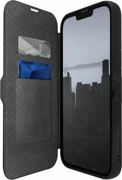 Kapak telefoni Raptic X-Doria Urban Folio për iPhone 14 Plus, i zi