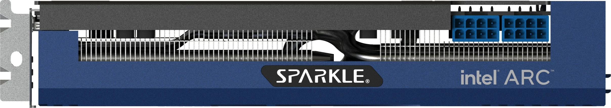 Kartelë grafike Sparkle Intel Arc A580 ORC OC Edition, 8 GB, GDDR6, PCI Express x16 4.0, Ngjyrë e zezë, blu, argjend