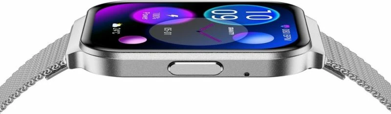 Smartwatch për femra Gravity GT44-4, rrip i bardhë + byzylyk argjendi