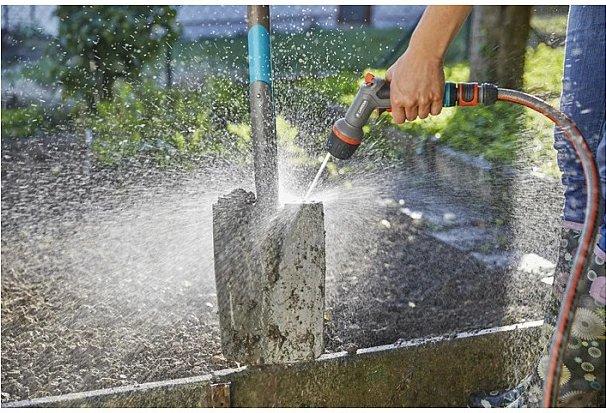 Pistoletë spërkatëse uji GARDENA Comfort Multi, për kopsht, gri/zezë/portokalli