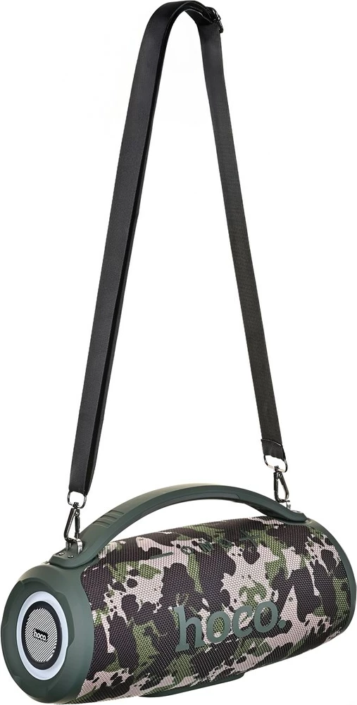 Altoparlant portativ HOCO HA4, Bluetooth/ FM/ TF/ USB/ AUX, 2 x 20W, kamuflazh jeshil