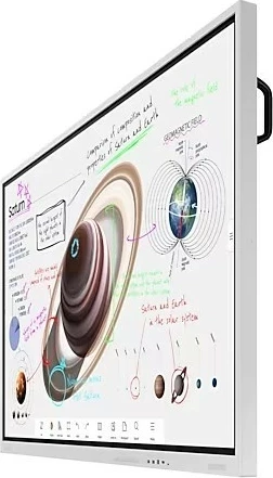 Monitor Samsung SMART Signage 75" WM75B Flip Pro, 4K, e bardhë