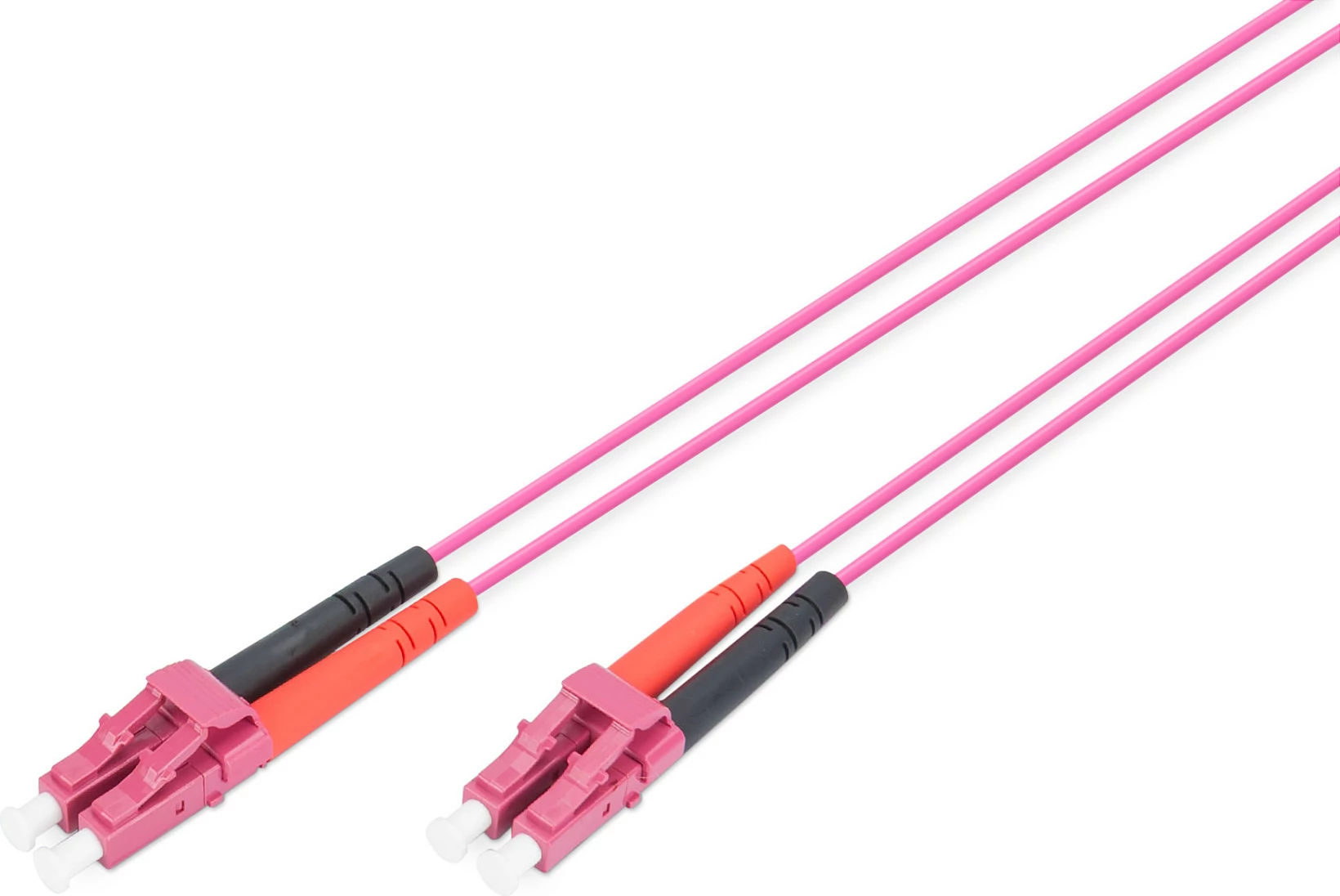 Kabllo optike Digitus Fiber Optic Multimode Patchcord, OM4, LC / LC, 1 m, Violet