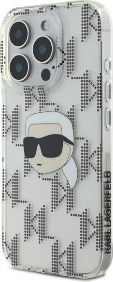 Mbështjellës, Karl Lagerfeld, IML Karl Head Electroplated, për iPhone 16 Pro, transparent