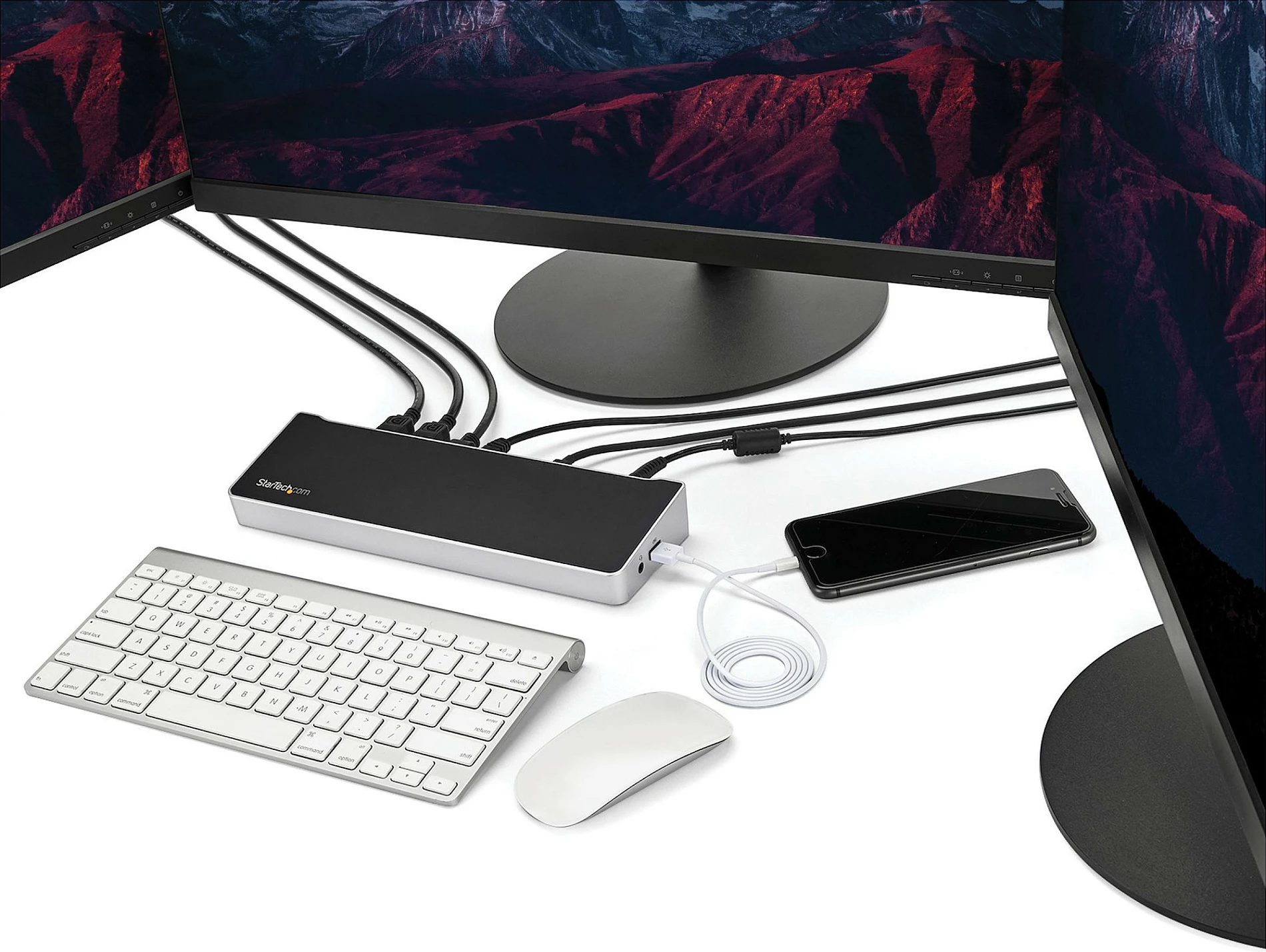 Docking station USB-C StarTech DK30CH2DEPUE, 3x 4K, 100W Power Delivery, 5x USB 3.0, Gigabit LAN, e zezë dhe argjendtë