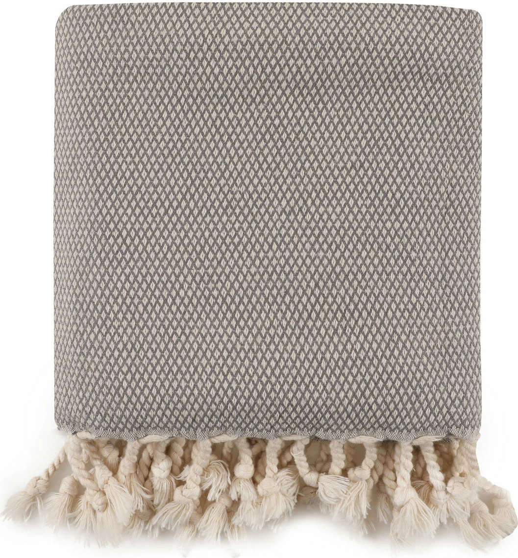 Peshqir plazhi Fouta, ngjyrë gri, Mijolnir, Likya