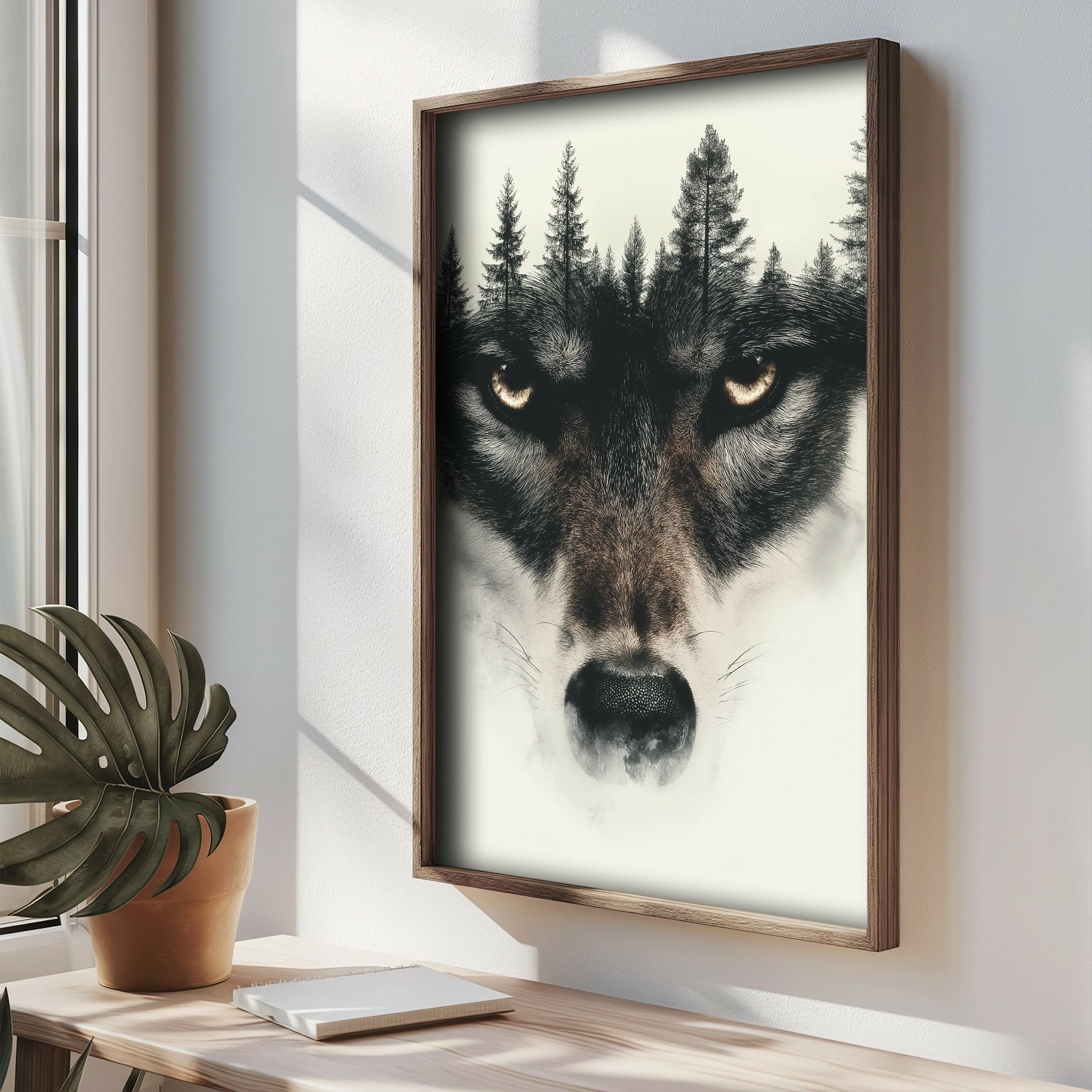 Pikturë dekorative me kornizë MDF, shumëngjyrëshe, Wallity TUN040-L