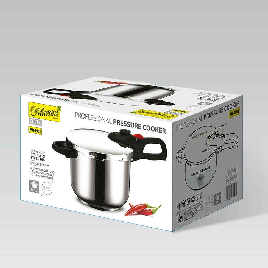 Tenxhere presioni Maestro MR-2902, 6L, çelik inox