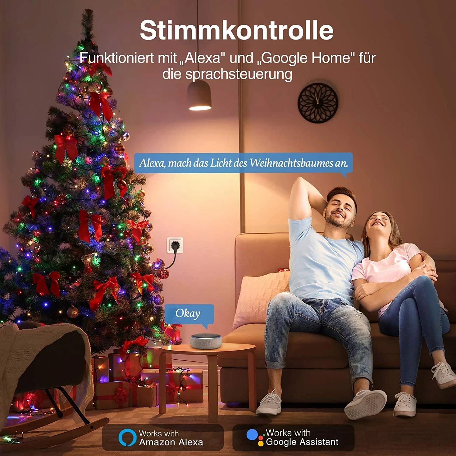 Socket Gosund SP211, 2 copë, 3500W, Tuya, e bardhë