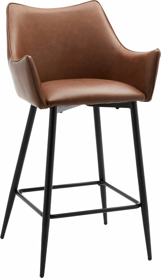 Karrige për bar Malone, ngjyrë tabac, 38x51x96 cm