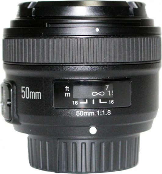 Objektiv Yongnuo YN-50mm F1.8, 50 mm, Nikon F, Ø52 mm, Black